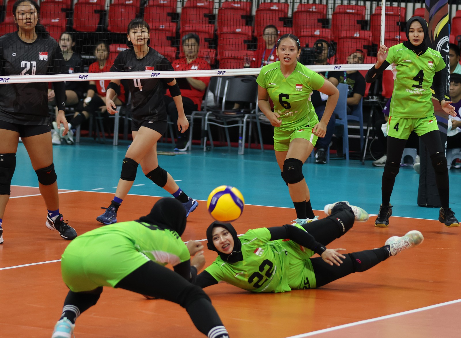 AVC Challenge Cup 2024: Bangkit, Indonesia Kalahkan Singapura