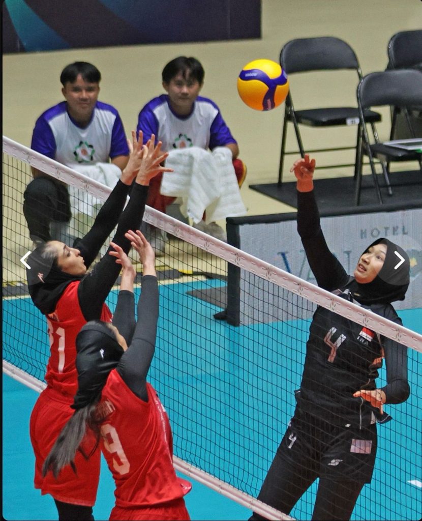 Tim voli putri Indonesia kalahkan Iran 3-1 di AVC Cup Women 2026, Candon City, Filipina.