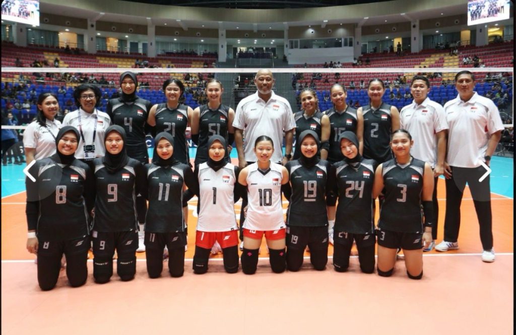 Tim voli putri Indonesia kalahkan Iran 3-1 di AVC Cup Women 2026, Candon City, Filipina.