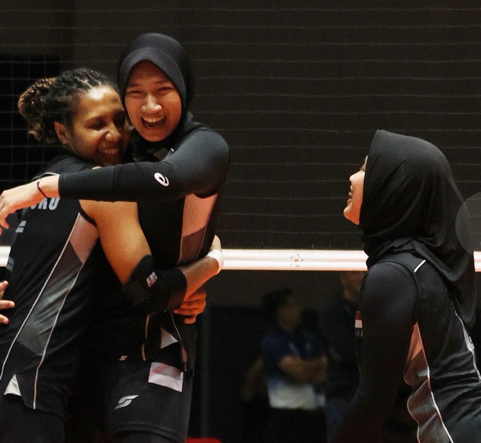 Tim voli putri Indonesia kalahkan Iran 3-1 di AVC Cup Women 2026, Candon City, Filipina.
